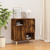 vidaXL Sideboard Smoked oak Engineered wood, solid eucalyptus wood Medium