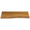 vidaXL Table Top 31.5"x23.6"x1.5" Live Edge Solid Wood Mango