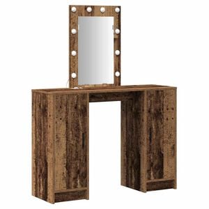 vidaXL Dressing Table Brown 40.16 x 12.99 x 53.15 in Engineered Wood