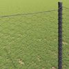 vidaXL Hexagon Fence Gray 5.2‘ x 328.1‘ Steel