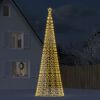 vidaXL LED Christmas Tree Warm white Copper, Iron 196.9 inches