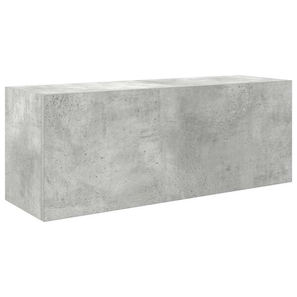 vidaXL Bathroom Wall Cabinet Concrete grey Engineered wood Medium