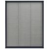 vidaXL Window Screen Anthracite, Black Aluminum, Fiberglass 23.6 x 31.5 in