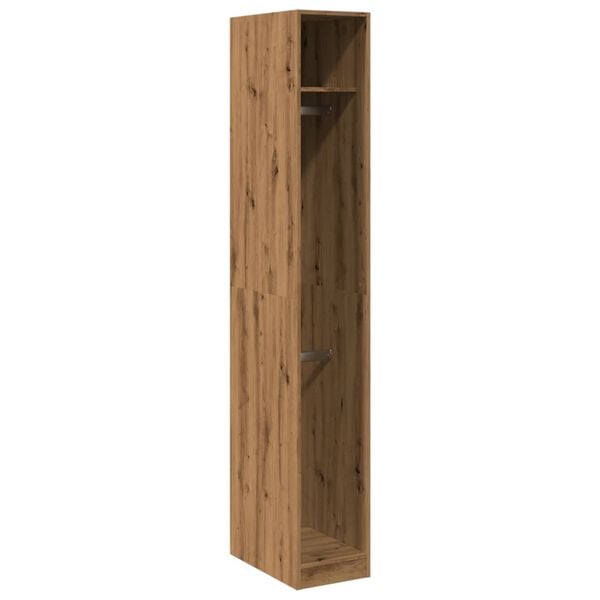 vidaXL Wardrobe Artisan Oak Engineered Wood Compact Wardrobe
