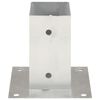 vidaXL Post Anchors 4 pcs Galvanised Metal 2.80 "