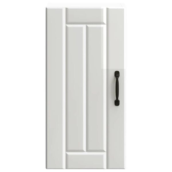 vidaXL Kitchen Wall Cabinet High gloss white Engineered wood Medium