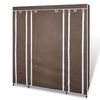vidaXL Cabinet Brown Non-woven fabric, Iron Medium Collapsible