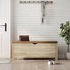 vidaXL Storage Box Sonoma oak Engineered wood, faux leather