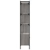 vidaXL Bookcase Grey Sonoma Engineered wood, steel Tall Bookcase