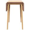 vidaXL Dining Table Natural Solid Wood Rubber