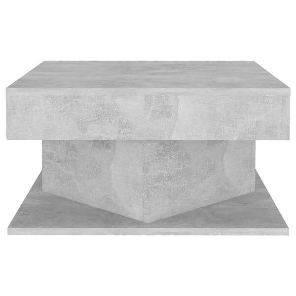 vidaXL Coffee Table Concrete grey Engineered wood Small Simplistic