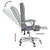vidaXL Massage Office Chair Light gray