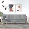 vidaXL Sofa Bed Light Grey Fabric (100% polyester), plywood Standard