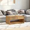 vidaXL Coffee Table Oak Solid pine wood, engineered wood Standard
