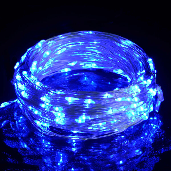 vidaXL LED String Blue Copper 98.4 ft length LED String Lights Other
