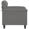 vidaXL Sofa Chair Dark Grey Microfiber Fabric Single Durable