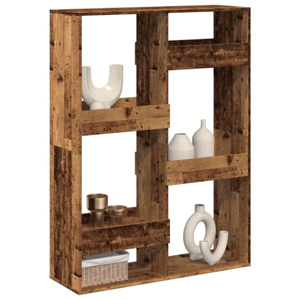 vidaXL Room Divider Old wood Engineered wood Medium Room Divider