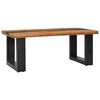 vidaXL Coffee Table Multicolor Teak wood, Mango wood, Polyresin