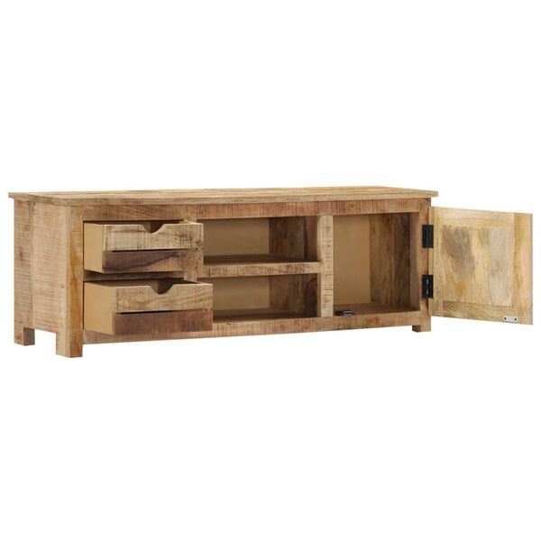 vidaXL TV Stand Brown Solid mango wood, engineered wood Medium TV Stand