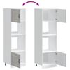 vidaXL Oven Cabinet Set of 2 Grey Sonoma Engineered wood Compact