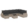 vidaXL Garden Sofa Set Light Grey