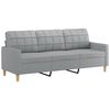vidaXL Sofa Set Light Grey
