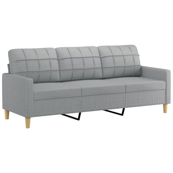 vidaXL Sofa Set Light Grey