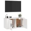 vidaXL Wall Mounted TV Cabinet White Engineered wood Compact
