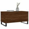 vidaXL Coffee Table Brown Oak Engineered Wood, Metal
