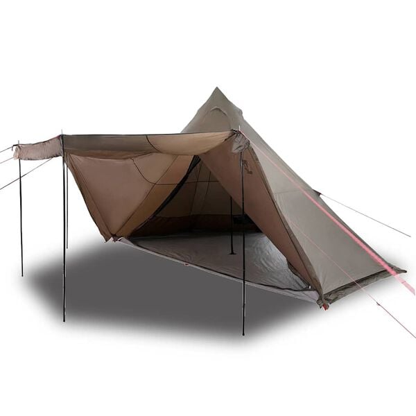 vidaXL Family Tent Tipi 8-Person Brown Waterproof