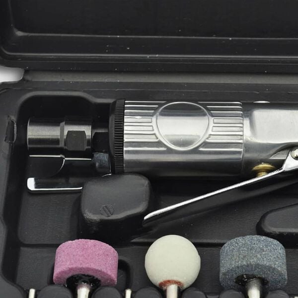 vidaXL 16 Piece 1/4" Air Die Grinder and Stone Kit Set