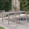 vidaXL Garden Table Grey Solid acacia wood Large Durable Garden Table