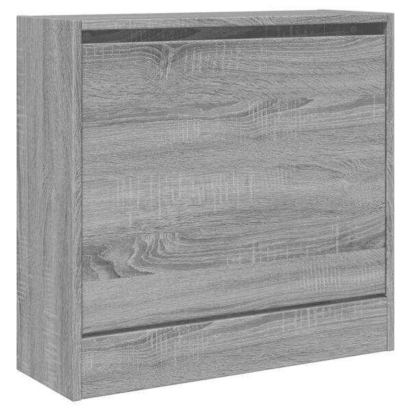 vidaXL Shoe Cabinet Gray Sonoma Engineered Wood