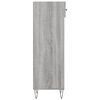 vidaXL Shoe Cabinet Grey Sonoma Engineered wood, iron, aluminum alloy