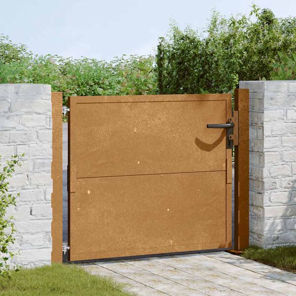 vidaXL Garden Gate 39.4x29.5" Corten Steel