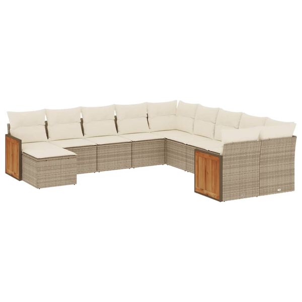 vidaXL Garden Sofa Set Beige