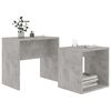 vidaXL Coffee Table Concrete grey Engineered wood Small Stackable