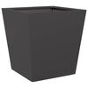 vidaXL Garden Planter Black Cold-rolled Steel 15.7x15.7 in Durable