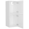 vidaXL Bathroom Furniture Set High gloss white Engineered wood, ceramic