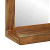vidaXL Bathroom Mirror Brown 19.69 x 8.66 x 27.56 in Solid Acacia Wood