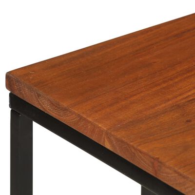 vidaXL Side Table 13.8"x17.7"x25.6" Solid Acacia Wood