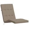 vidaXL Deck Chair Cushion Set of 2 Taupe Oxford fabric (100% polyester)