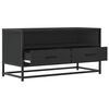 vidaXL TV Cabinet Black Engineered wood, metal 31.5 x 13.6 x 15.7 in