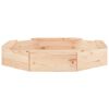 vidaXL Sandbox Natural wood Solid pine wood Medium Durable Sandpit