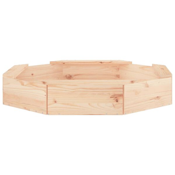 vidaXL Sandbox Natural wood Solid pine wood Medium Durable Sandpit