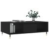 vidaXL Coffee Table Black Engineered wood, iron Coffee Table Rectangular