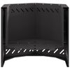 vidaXL Smokeless Fire Pit Black 22.83 x 22.83 x 20.08 in Steel