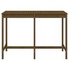 vidaXL Garden Table Honey brown Solid pine wood Large Durable