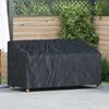 vidaXL Garden Bench Cover Black 205 x 85 x 65 / 94 cm 600D fabric