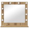 vidaXL Vanity Mirror with Mirror Old Wood 23.62 x 21.65 x 7.09 in